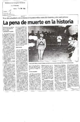 La pena de muerte en la historia.