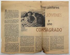 Tres pintores jóvenes y uno consagrado.