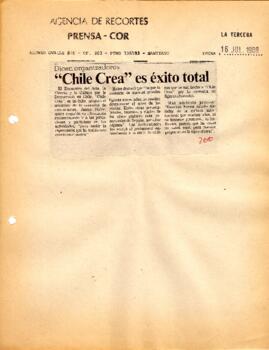 Chile Crea es éxito total.