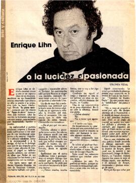 Enrique Lihn o la lucidez apasionada.