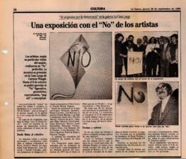 Una exposición con el "No" de los artistas.