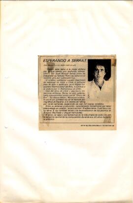 Esperando a Serrat.