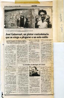 José Guinovart, un pintor contestatario que se niega a plegarse a un solo estilo.