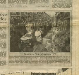 Funeral del niño muerto en 1973