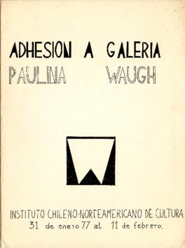 Adhesión a galería Paulina Waugh.