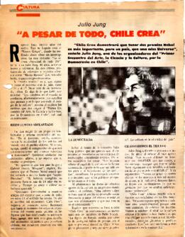 Julio Jung: A pesar de todo, Chile Crea.