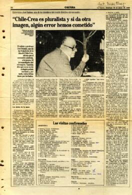 José Balmes: Chile-Crea es pluralista y si da otra imagen, algún error hemos cometido.
