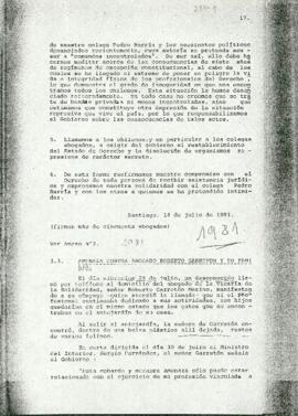 Amenaza contra abogado Roberto Garreton y su familia