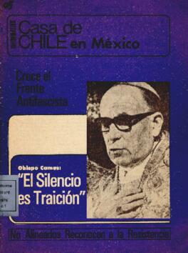 Informativo Casa Chile en México "Obispo Camus. El silencio es traición"