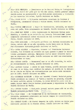 Listas de testigos. (3)