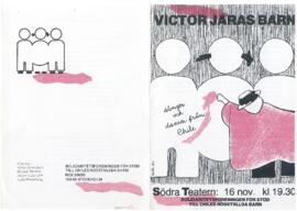 Programa presentación “Víctor Jaras Barns” Teatro del Sur