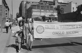 Marcha del Colegio de Periodista de Chile