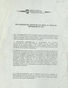 Carta de Los Trece