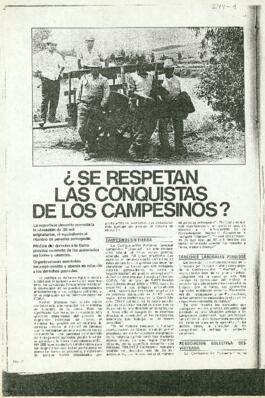 ¿Se respetan las conquistas de los campesinos?