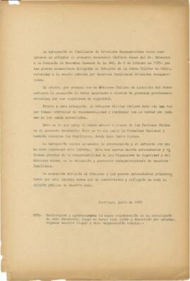 Informe del Experto sobre la cuestión de la suerte de las personas desaparecidas en Chile