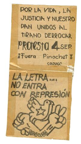 La letra no entra con represión