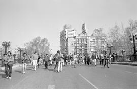 Marcha en el centro de Santiago