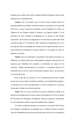 Corte Suprema de Justicia. Extradición del perpetrador (4)