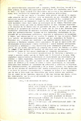 Declaración conjunta de organizaciones argentinas y chilenas (2)