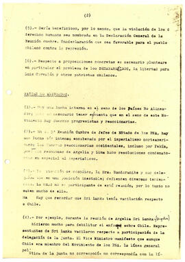 1.- La información entregada por los chilenos es muy útil pues como se está en etapa preparatoria...