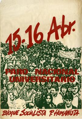 15-16 abril. Paro nacional universitario