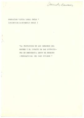 La protección de los derechos del hombre y el impacto de las situaciones de emergencia según el d...