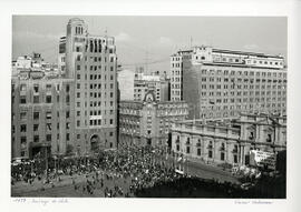 Manifestación de la Unidad Popular en apoyo al gobierno del Presidente Allende.