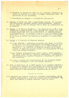 Informe del Consejo Económico Social (ECOSOC). Protección de los Derechos Humanos en Chile (3)