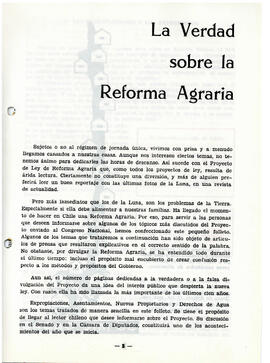 La verdad sobre la reforma agraria (2)