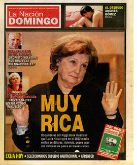 Muy rica: documentos del Riggs Bank muestran que lucía Hiriart giró en el 2002 medio millón de dó...