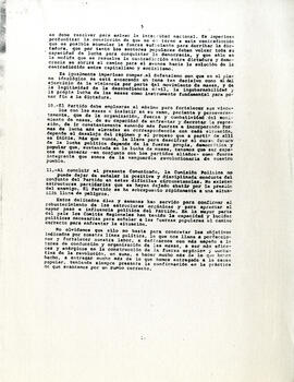Comunicado interno N°31. Apreciación de la situación nacional (5)