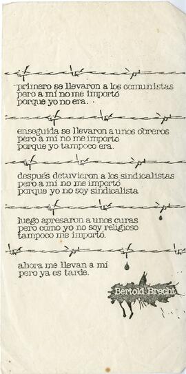 Primero se llevaron a los comunistas ...