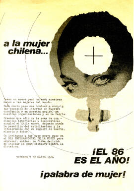 A la mujer chilena...¡El 86 es el año! ¡Palabra de mujer! (1)