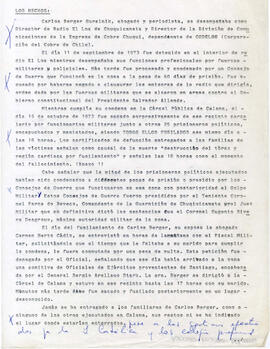 Antecedentes sobre el asesinato del Abogado y Periodista Carlos Berger Guralnik (1)