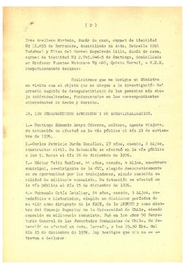 Copia fiel de la denuncia presentada por los familiares de detenidos desaparecidos a la Corte Sup...