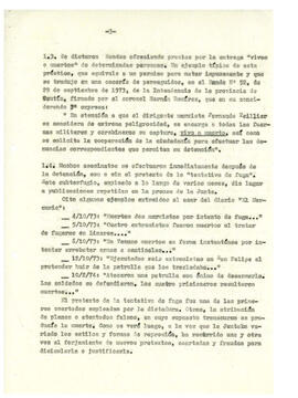 Régimen de terror en Chile y detenidos políticos desaparecidos. (3)