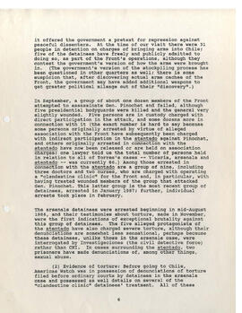 Memorandum on Americas Watch trip to chile: March 24-28 1987 (6)