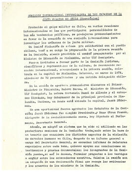 Comisión Internacional investigadora de los crímenes de la junta militar en Chile (1)