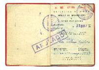 Pasaporte con letra L