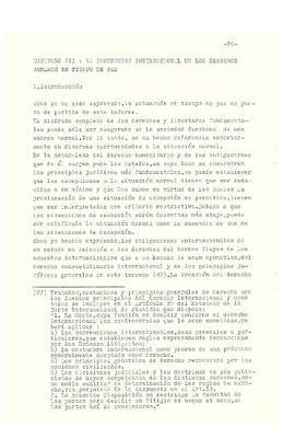 La protección de los derechos del hombre y el impacto de las situaciones de emergencia según el d...