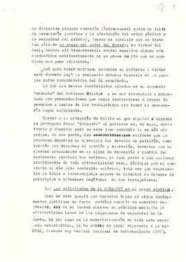 V. Violación de libertades sindicales (5)