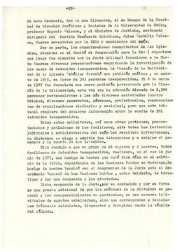 Régimen de terror en Chile y detenidos políticos desaparecidos. (35)