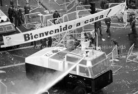 Manifestación frente al Palacio presidencial