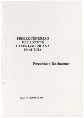 Primer congreso de la Mujer