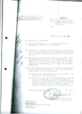 Ordinario N° 1147 del Ministerio de Educación