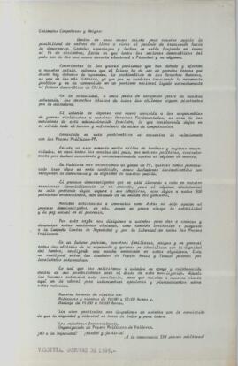 [Estimados compañeros y amigos]