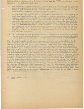 Informe del Experto sobre la cuestión de la suerte de las personas desaparecidas en Chile (47)
