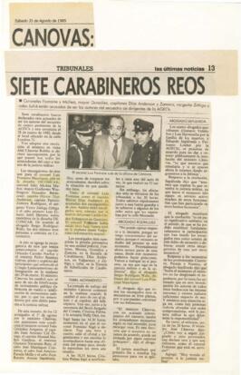 Siete Carabineros Reos