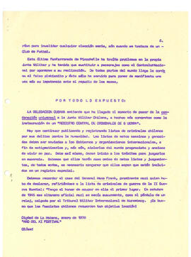 Reunión de la Comisión Internacional de Investigación de los Crímenes de la Junta Militar Fascist...