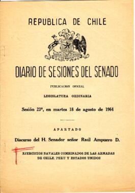 Diario de Sesiones del Senado Sesión 23a